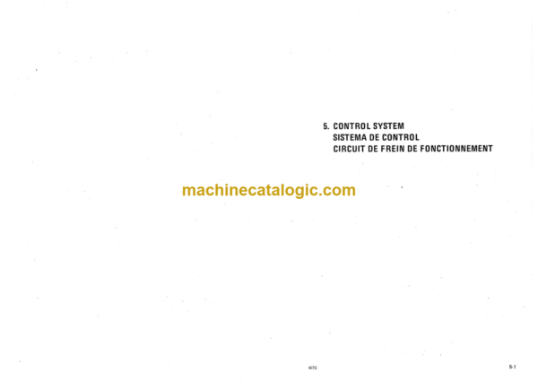 Komatsu W70 Parts Book