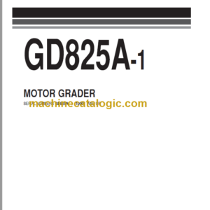 Komatsu GD825A-1 Motor Grader Parts Book