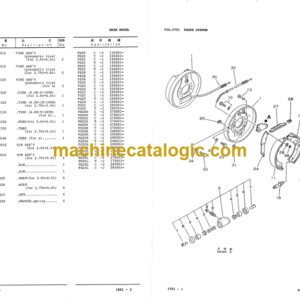 Komatsu FG20 FG23 FG25 FG28 FG30-11 Parts Book