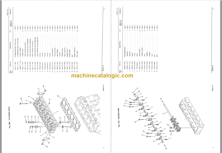 Komatsu PC150HD-3K Hydraulic Excavator Parts Book