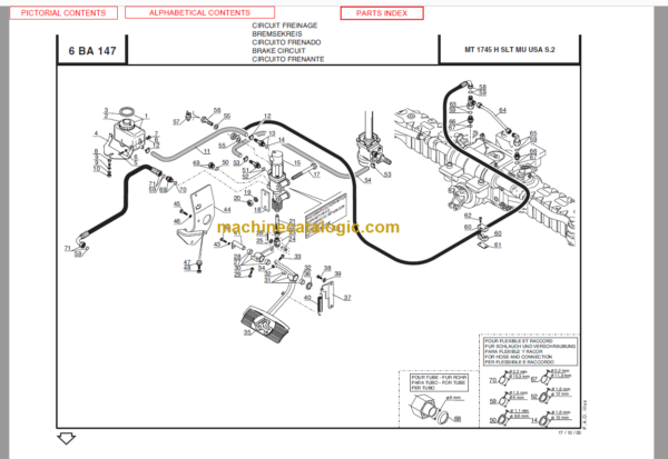 Manitou MT 1745 HSL Turbo SERIES 2-E2 Parts Manual