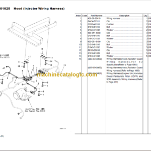 Komatsu PC40MR-3 4D88E-6 Parts Book