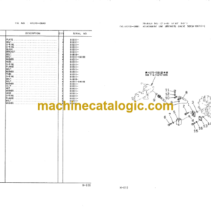 Komatsu PC200-6 EXCEL PC200LC-6 EXCEL Parts Book