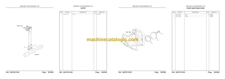 Komatsu WA180-3 SN J10001- UP Parts Book
