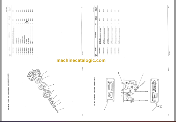 Komatsu PC150HD-3K Hydraulic Excavator Parts Book