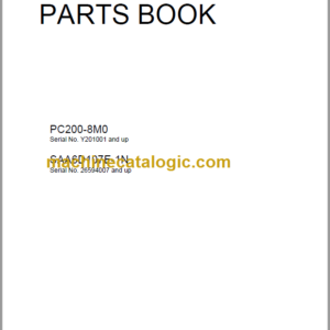 Komatsu PC200-8M0 SAA6D107E-1N Parts Book