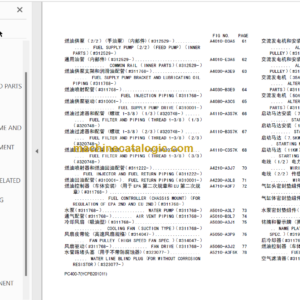 Komatsu PC400-7 SAA6D125E-3 Parts Book