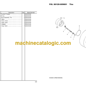 Komatsu WA380-6 Wheel Loader Parts Book