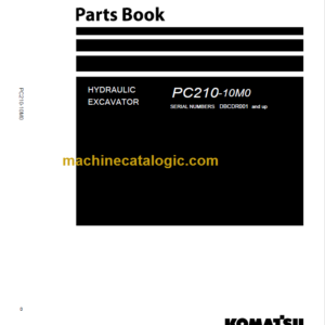 Komatsu PC210-10M0 Hydraulic Excavator Parts Book