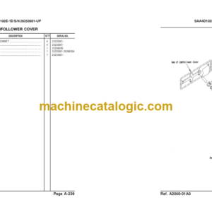 Komatsu PC100F-6 Hydraulic Excavator Parts Book