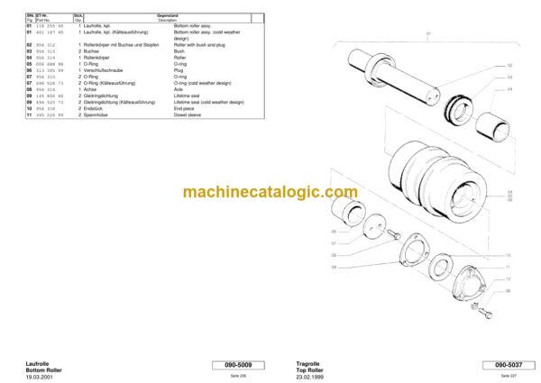 Komatsu H85 Parts Catalog