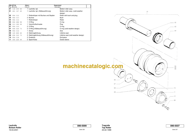 Komatsu H85 Parts Catalog