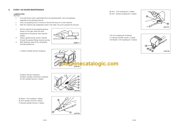 Komatsu PC200-8 PC200LC-8 15M and 18M Hydraulic Excavator Parts Book Operation Manual