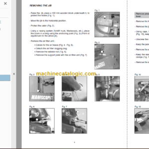 Manitou MT 932 Turbo Série 1 Repair Manual