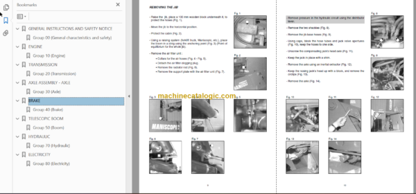 Manitou MT 928 Repair Manual