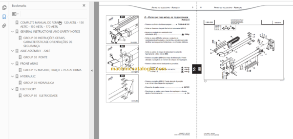 Manitou 120 AETJL Manual de reparo PO