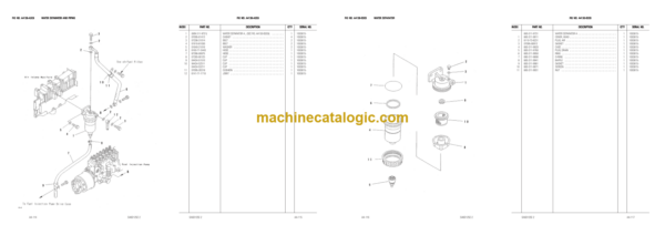 Komatsu PC400-6 Hydraulic Excavator Parts Book