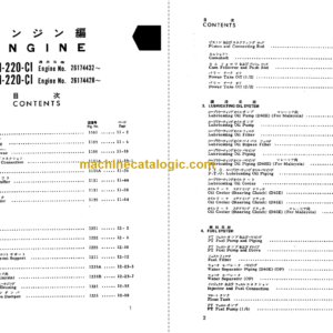 Komatsu D60E-7 D65E-7 Dozer Parts Book