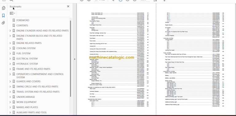 Komatsu PC400-8R Parts Book