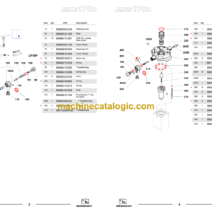 Komatsu JMHB170H-1 Hydraulic Excavator Breaker Parts Book