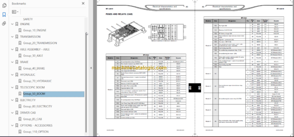 Manitou MT 1440 H-HA PRIVILEGE Repair Manual