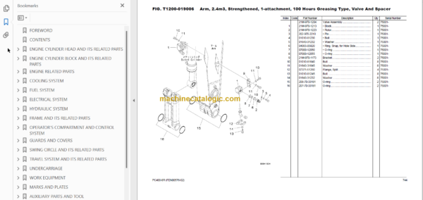 Komatsu PC400-8R Parts Book