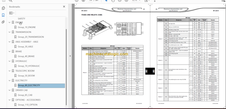 Manitou MT 1440 H-HA PRIVILEGE Repair Manual
