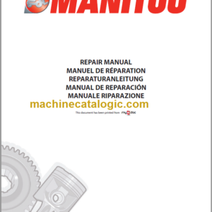 Manitou MT 625 Turbo Repair Manual