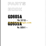Komatsu GD605A GD655A Parts Book