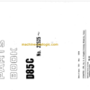 Komatsu D85C Parts Book