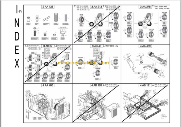 Manitou TMT55 XT 4W S 1-E2 PARTS MANUAL