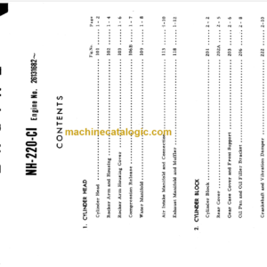 Komatsu D85C Parts Book