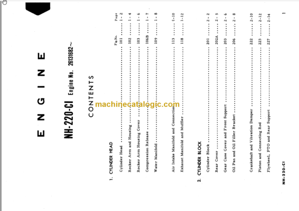 Komatsu D85C Parts Book