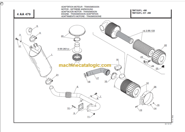 Manitou TMT55 XT 4W S 1-E2 PARTS MANUAL