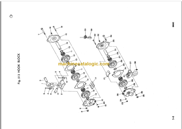 Komatsu D85C Parts Book