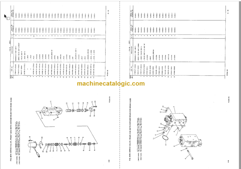 Komatsu PC300-3K PC300LC-3K PC300NLC-3K Hydraulic Excavator Parts Book