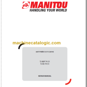 Manitou TJ 85 T4 S1 Repair Manual