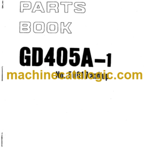 Komatsu GD405A-1 Parts Book