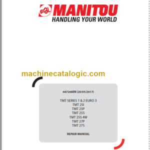 Manitou TMT 27S REPAIR MANUAL