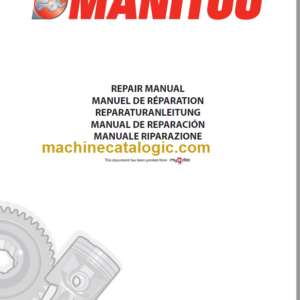 Manitou MT 732 Turbo Série 1 Repair Manual