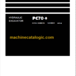 Komatsu PC70-8 Hydraulic Excavator Parts Book DJC00001 And Up