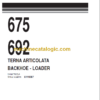 Komatsu 675-692 Backhoe Loader Parts Book