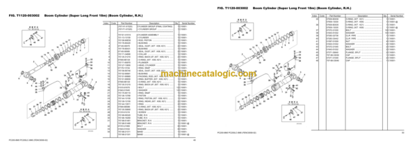 Komatsu PC200-8M0 PC200LC-8M0 15M AND 18M Parts Book