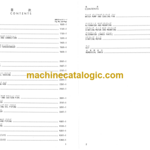 Komatsu S6D95L Parts Book 21859 and up