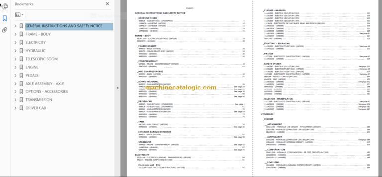 Manitou MT-X 1740 SL TURBO S3 E3 Parts Catalogue