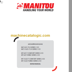 Manitou MT 625 T COMFORT SERIES 2-E3 Repair Manual