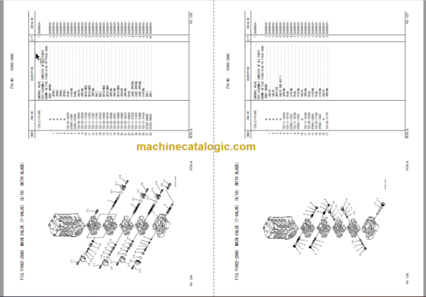 Komatsu PC70-8 Hydraulic Excavator Parts Book DJC00001 And Up