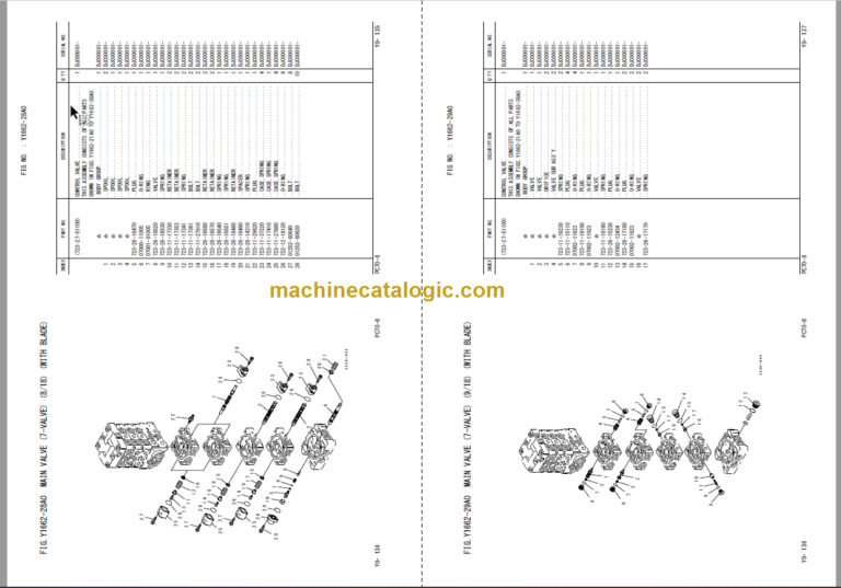 Komatsu PC70-8 Hydraulic Excavator Parts Book DJC00001 And Up