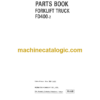 Komatsu FD400-2 Forklift Truck Parts Book