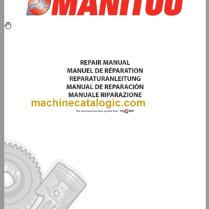 Manitou MT 1335 HSL Turbo Série 2-E2 Repair Manual